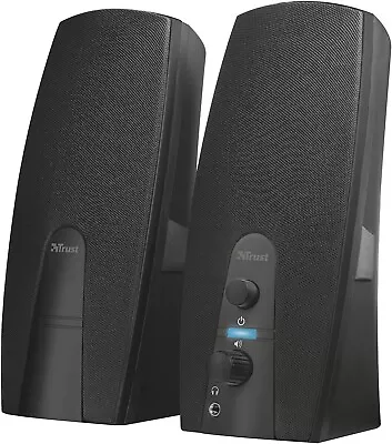 Trust Almo 2.0 PC Speakers For Computer And Laptop 10 W USB Powered Black UK • £15.75