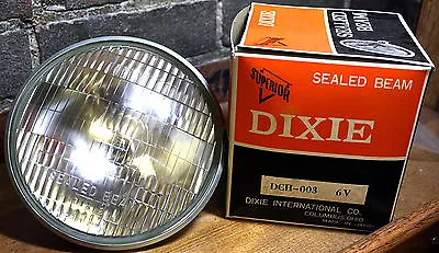 Superior Dixie Distributing DCH-003 6V 35 / 25W Sealed Beam Motorcycle Headlight • $27.50