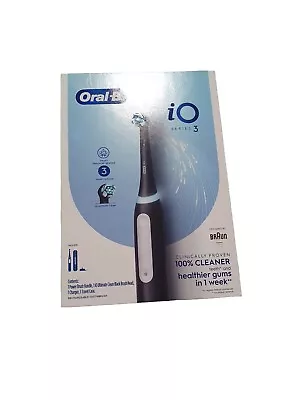 Oral-B Io Series 3 Io3 Rechargeable Toothbrush Matt Black - New • $85