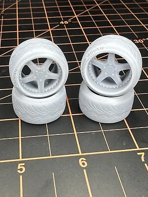 1/24 18 Inch Work Equip 05 Rims With Advan Tires For Tamiya Models • $25.65