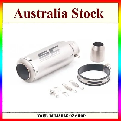 36-51mm Universal Motorcycle Exhaust Muffler Pipe Removable DB Killer Slip On • $54.99