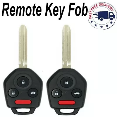 2X Remote Key Fob For Subaru Forester Impreza Legacy Outback WRX CWTWB1U811 G • $31.99