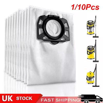 1/10x Dust Bags For Karcher WD4 WD5 WD6 Premium Renovation Vacuum Pleated Filter • £4.19