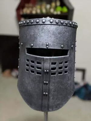 Medieval Helmet Black Knight Monty Python Helmet Costume Gift Item DESIGN • $148.67