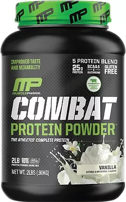 Muscle Pharm Combat Protein Powder Fuels Muscles For Productive 2 Pound  • $56.99