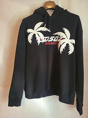 Dsquared2 Adult (XL) Black Cool Fit Miami Graphic Logo Pullover Hoodie • $174.99