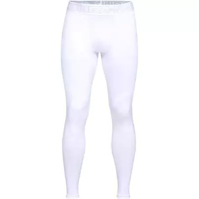 Under Armour Mens ColdGear Armour Compression Leggings White SIZE SMALL • $29