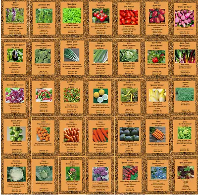 £1.25 • Buy Huge Choice Of Fresh High Quality Vegetable & Herbs Seeds Free Uk Delivery
