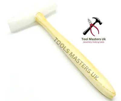 Nylon Hammer Plastic Mallet 4-3/4  Long Dome & Wedge Head Jewelry Metal Forming • £10.99