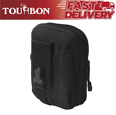 $9.29 • Buy TOURBON Tactical Molle Pouch Tool Waist Bag Fanny Pack EDC Belt Case Camping USA
