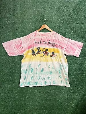 Vintage 90s Reach The Beach Jamaica Shirt Men’s XL Tiedye Multi-Color Adult • $17.99