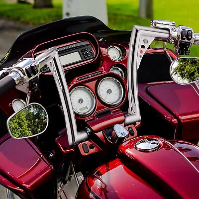 12  Chrome Pre-Wired Ape Hanger Bar Handlebar For 2008-2013 Harley Road Glide • $220.99