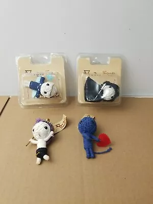 Voo Doo Friends Collectible String Doll Keychains - Lot Of 4 (2 New In Box) • $9.99