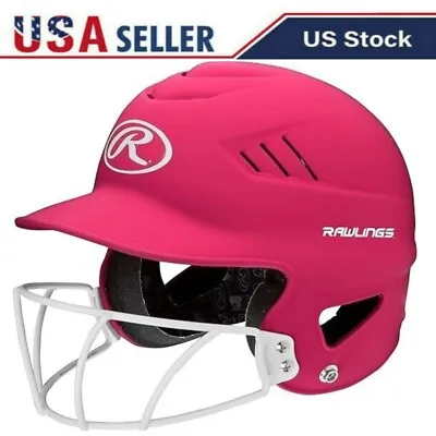 Coolflo/vapor Osfm Softball Batting Helmet With Face Guard Metallic Pink New • $29.99