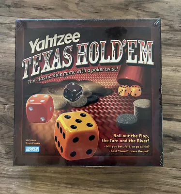 Yahtzee Texas Hold'em Poker Style Dice Game Hasbro NIB / SEALED • $29.95