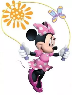 12 Inch MINNIE MOUSE BOW Decal Jump Rope Cutie Removable Wall Sticker Art Disney • $8