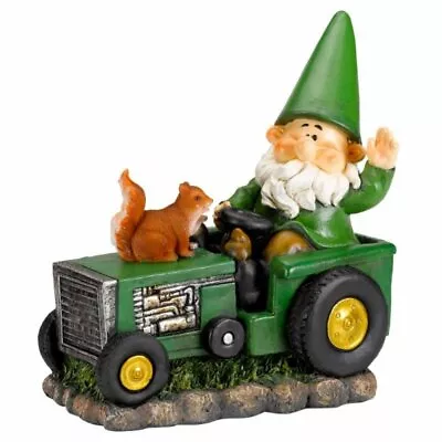 Fun Garden Farmer Wilf On Tractor Garden Gnome Ornament • £19.99