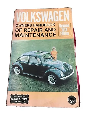 Volkswagen Owners Handbook Or Repair And Maintenance Manual Rare Revised 10th Ed • $22.48