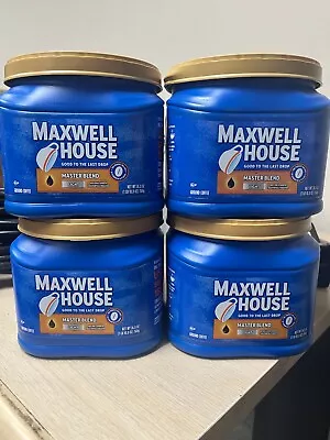 Lot 4 Maxwell House Master Blend Light Roast Ground Coffee 1.67 Pound AUG 2023 • $39.95
