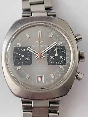 Vintage Wittnauer Chrono-date Professional Chronograph Wristwatch 4 Restoration • $759.95