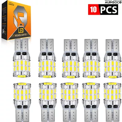 10x T10 COB LED License Plate Light Interior Light Turn Signal 6000K White Light • $66.65