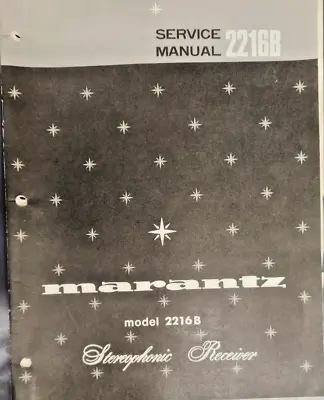 Marantz 2216B Service Manual - Original • $20