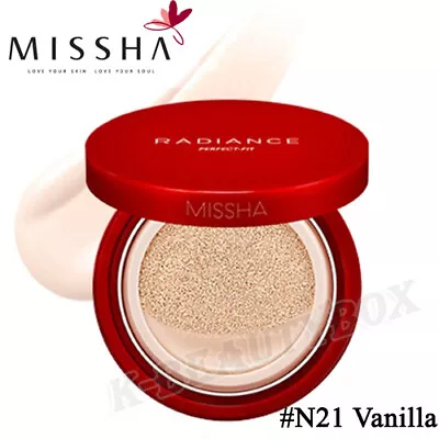 MISSHA Radiance Perfect Fit Cushion 15g SPF30 PA++ 15g 4 Color BB Cushion KOREA • $21.96