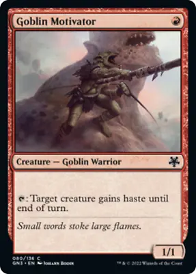 MTG Goblin Motivator [Game Night: Free-for-All Near Mint] • £1.50