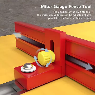 Miter Gauge Fence Table Saw Miter Gauge Fence Accessory Woodworking Tool KMY • $130.53