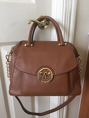 Brand NWT 100% Authen Michael Kors Fulton Large Top Zip Satchel Luggage (Brown) • $349