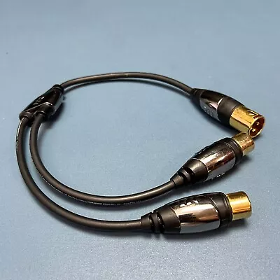 Monster Prolink Performer 500  1 Male To 2 Female XLR Y-Adapter Gold Plate End 1 • $31.50