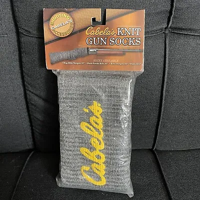 Cabela’s Knit Gun Socks 52  Rifle Shotgun Gun Sock Gray Firearm Protection NEW • $10