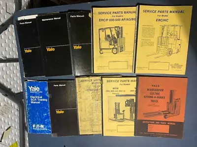 Lot # 5 - Ten Fork Truck Repair Parts & Service Manuals Books Yale Forklifts & • $79.95