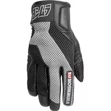 New Yoshimura SMS Mesh Black Silver Gloves Motorcycle Size Medium Motorcross • $16.99