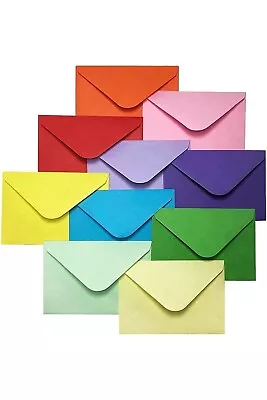 £2.49 • Buy 9 Colors Gift Card Mini Envelopes&Inserts  For Small Note Cards Parties 9 X 7Cm