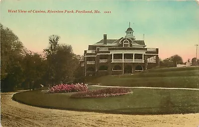 Vintage Postcard; West View Of Casino Riverton Park Portland ME Unposted • $9.03