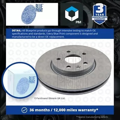 2x Brake Discs Pair Vented Front 276mm ADG043168 Blue Print Set 0569069 0569073 • $80.52