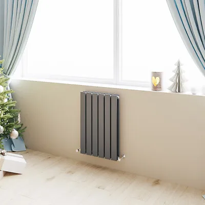 Horizontal Flat Panel Radiator Central Heating Designer Rads Anthracite White • £126.97