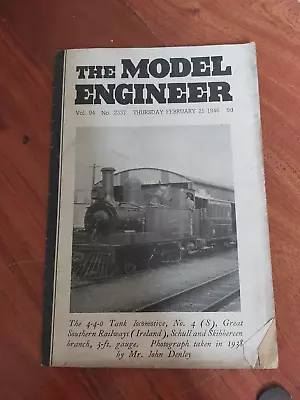 THE MODEL ENGINEER - 21st FEBRUARY 1946 No 2337 VOL 94 • $1.55