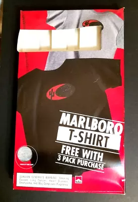 Vintage Marlboro 90’s T Shirt XL GRAY Inside Of Promo Display Box Super RARE WOW • $48.95