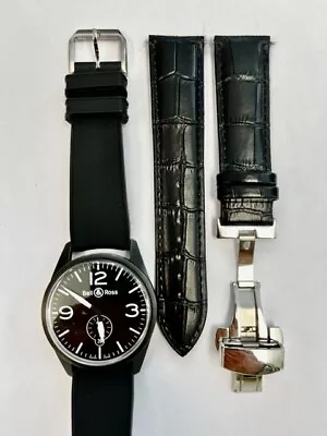$1290 • Buy Bell & Ross Vintage BR123 / Men's Brand Date Small Second Automatic- AVIATION 