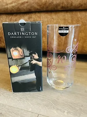 £10.99 • Buy Dartington Crystal Celebrate Vase 40th Anniversary Birthday