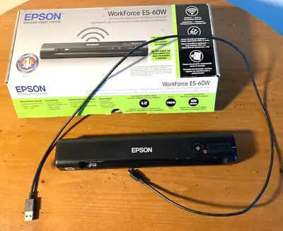 Epson Workforce ES-60W Wireless Portable Color Document Scanner • $90