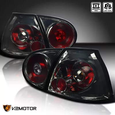 Smoke Fits 2006-2009 Volkswagen Golf GTI MK5 Tail Lights Brake Lamps Left+Right • $92.38