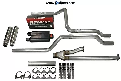 Toyota Tundra 09-13 2.5  Direct Fit Dual Exhaust Kit Super 40 Rear Rolled Tip • $424.99