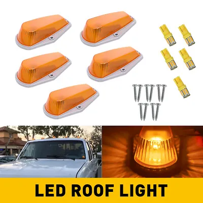 5Pcs FORD F350 F150 For F250 Roof Top 1973-1997 Cab Lights Marker Amber Lights • $28.99