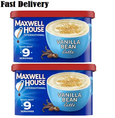 Maxwell House International Vanilla Bean Latte Café-Style Instant Coffee 2 Pack • $28.95