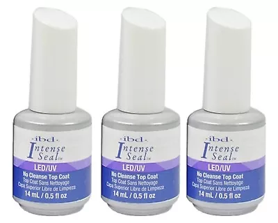 IBD - No Cleanse Top Coat - LED/UV Intense Seal - 0.5oz ( PACK OF 3 ) • $28.07