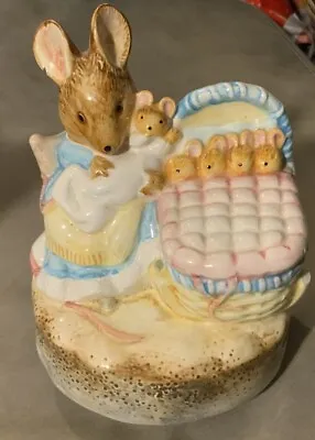 Schmid Musical ‘The Tale Of Two Bad Mice’Hunca Munca Beatrix Potter Music Box Af • £15