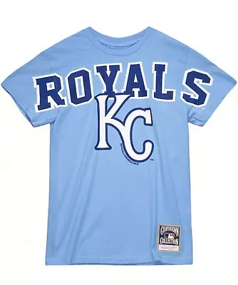 Mitchell & Ness Kansas City KC Royals Baby Blue T-Shirt - Men's Large - NWT • $19.99